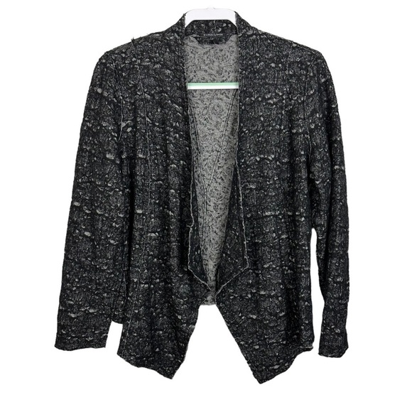 Eileen Fisher Wool Blend Asymmetrical Open Front Jacket - Picture 2 of 7